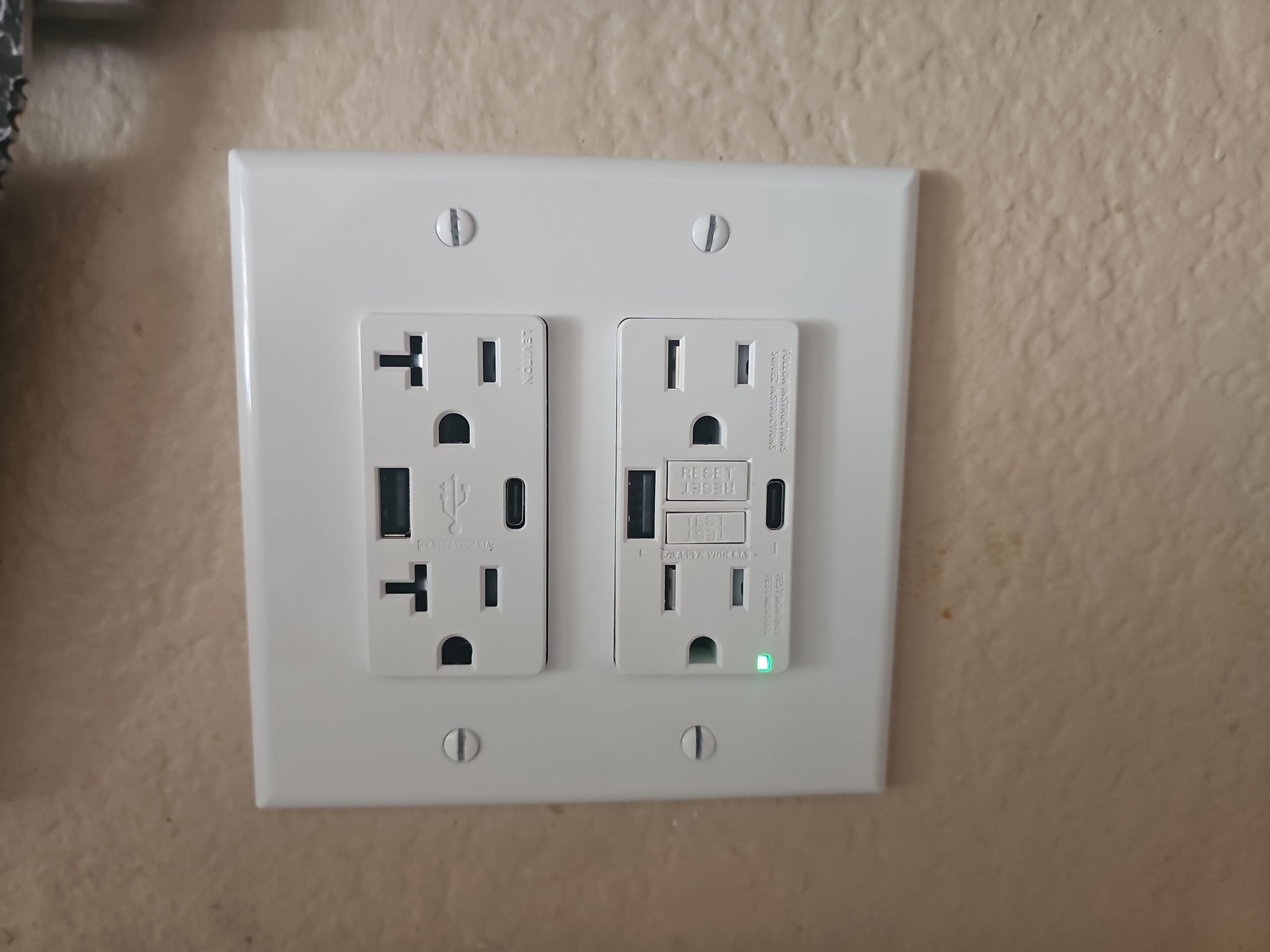 GFCI and USB outlet installation in North Las Vegas